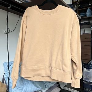 Aritzia TNA Oversized Crew GD Sand Bluff sz 2